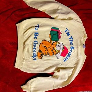 Vintage Christmas Garfield Sweater